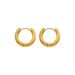 Unisex INS Simple Geometric Metal Earrings Niche Design Popular All Match Round Stainless Steel Earrings For Women_ipsvogv.com