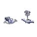 Women's Jewelry S925 Sterling Silver Earrings Simple Small Versatile Temperament Small Fragrance Style Moissanite Smiley Face Earrings_ipsvogv.com