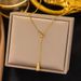 Non Fading Titanium Steel Design, Water Droplet Shaped Temperament Necklace Women, Light Luxury Fashion, Simple_ipsvogv.com