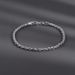 Cuban Braided Hip-Hop Trendy Titanium Steel Thin Bracelet Niche Men's Non-Fading Jewelry Chain_ipsvogv.com