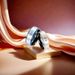 New Titanium Steel And Personalized Two Tone Temperament Couple Ring Bracelet_ipsvogv.com