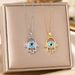Titanium Steel Necklace Female Türkiye Blue Eyes Devil's Eye Pendant Small People Luxury Chain Jewelry_ipsvogv.com
