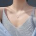 Wen Zhu S Pure Cross Necklace Plain Silver Women's Pendant Fashionable Temperament Simple Short Collarbone Chain_ipsvogv.com
