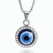 Middle Eastern Stainless Steel Jewelry Islamic Turkish Eye Diamond Devil Eye Pendant Necklace Female_ipsvogv.com