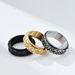 Nordic Viking triangle knot titanium steel rotatable ring ring to relieve stress and anxiety stainless steel hand jewelry_ipsvogv.com