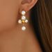 French grape skewers, pearl metal earri, female niche, unique personality, fashionable temperament, elegant and_ipsvogv.com