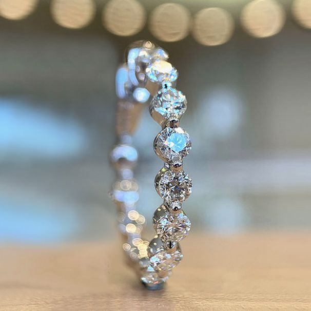 2024 Early Spring New Handmade Set With Whole Circle Zircon Women's Simple Design, Ring, Independent Packaging_ipsvogv.com