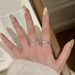 2025 New Luxury Silver Inlaid Zircon Princess Square Diamond With Minimalist And Medieval Style Finger Ring_ipsvogv.com