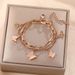 Double Layer Titanium Steel Bracelet For Women With Niche Design, Multi-layer Frosted Butterfly Fashion And Personalized_ipsvogv.com
