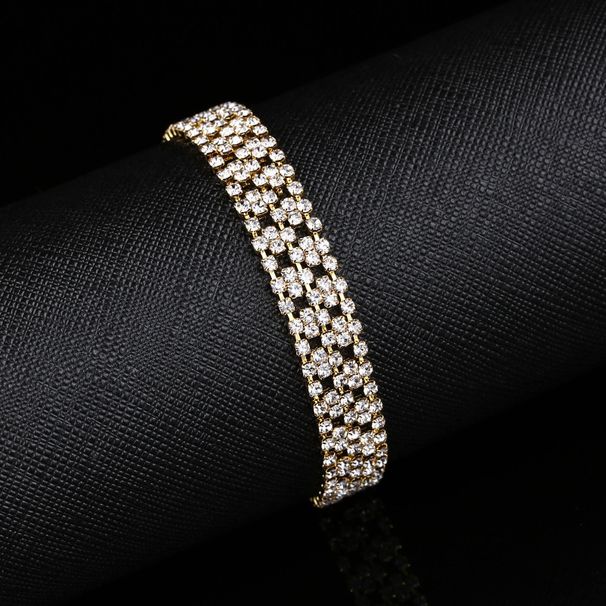 Women’s Jewelry Set Fashion New Luxury Diamond Bracelet Nightclub Queen Bridal Accessories Hand Jewelry 3A Quality Diamond Bright Rose_ipsvogv.com