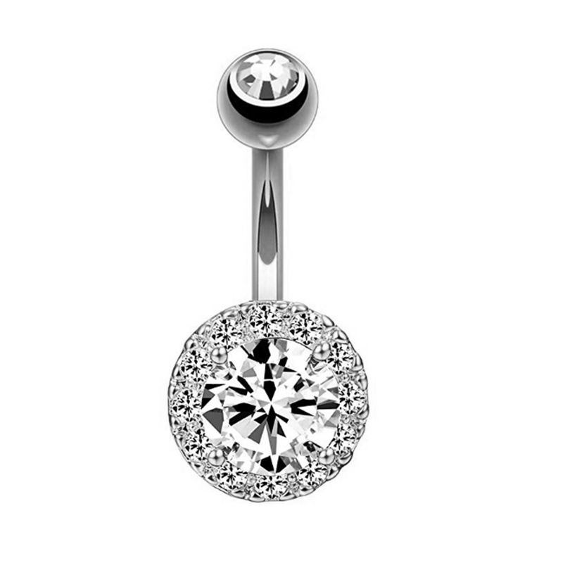 Women's Jewelry Zircon Belly Button Ring Belly Button Nail Belly Button Buckle_ipsvogv.com