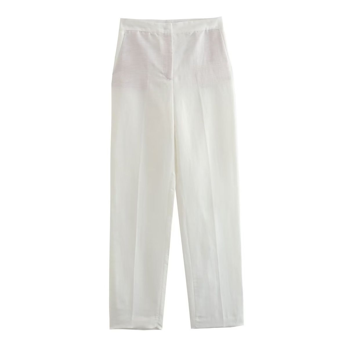 Women's Clothing Linen double-breasted women's blazer + vest and vest + linen straight pants suit_ipsvogv.com