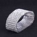 Crystal Man Made Silver Plated Multi Row Elastic Bracelet Bridal Wedding Jewelry Bracelet Student Girlfriend Full Diamond Bracelet_ipsvogv.com