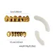 YOUNGX Hip Hop Heart Zircon Teeth Grillz Braces Gold Color Top Bottom Glossy CZ Stone Tooth Caps For Women Men Jewelry_ipsvogv.com