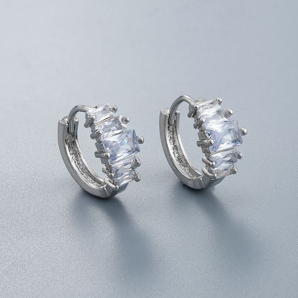 Unisex New Geometric Diamond Earrings Design Fresh And Simple Fashion Temperament Ear Clip Personality Trend Earrings_ipsvogv.com