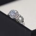 Classic Engagement Women's Diamond Ring Zircon Plated Platinum Ring_ipsvogv.com