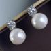 Cao Shi's Japanese and Korean minimalist pearl jewelry set for bridesmaids, fashionable temperament, earrings,_ipsvogv.com