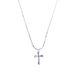 S Pure Silver Texture Cross Necklace Collarbone Chain Korean Version Exquisite Personality INS Style Small Fresh NYM580_ipsvogv.com