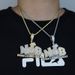 Hip Hop New NDB Letter Pendant Trendy Personality Hip Hop Men's Necklace Jewelry_ipsvogv.com