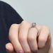 Ruby Flower Inlaid Moissanite Diamond Ring Luxury Beautiful 1 Carat Diamond Ring Wedding Ring Moissanite Ring_ipsvogv.com
