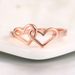 Creative jewelry, romantic love jewelry, simple platinum plated couple rings_ipsvogv.com