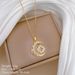 】 Moon 【 Lucky Grass Light Luxury Charm Gorgeous Full Diamond Necklace Women's Versatile Clavicle Chain Titanium Steel 【 】_ipsvogv.com
