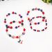 Handmade Patriotic Beaded Bracelet Set With Natural Stone Stars For Men And Women - Perfect For Independence Day Celebrations Bracelet Set_ipsvogv.com