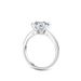 Pure Silver Classic Mosang Stone Six Claw Ring for Women's Proposal Men's Simple and Versatile Instagram_ipsvogv.com