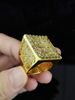 Unisex Diamond Studded Men's Ring With Exaggerated Personality And Large Square Hip Hop Trendy Cool Ring Hip Hop Trendy Hand Jewelry_ipsvogv.com