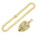 Ins domineering three-dimensional full diamond exaggerated mask pendant necklace nightclub bouncy cool Cuban chain_ipsvogv.com
