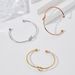 Stainless Steel Love Knotted Bracelet Internet Celebrity Style Titanium Steel Open Bracelet Rose Gold DIY Versatile Bracelet For Women_ipsvogv.com