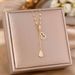 Internet Celebrity Light Luxury Full Diamond Tassel Gourd Titanium Steel Necklace Women Ins Versatile High-end Feeling_ipsvogv.com