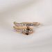 Handmade Punk Gold Full Diamond With Cobra Shaped Women's Ring_ipsvogv.com