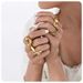 simple design personality hand jewelry stainless steel plated gold temperament smooth butterfly open ring female_ipsvogv.com