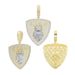 Men's Hip Hop Lion Head Shield Pendant Necklace With Diamond Accents, 60cm Rope Chain In Silver Or Gold, Bold Statement Jewelry For Trendy Outfits_ipsvogv.com