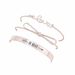 Brand New Women's Bow Love Be Brave Letter Open Bracelet Set Handicraft_ipsvogv.com
