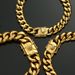 Men's Jewelry Stainless Steel Round Grinding Cuban Chain Necklace Personalized Titanium Steel Cuban Bracelet Jewelry_ipsvogv.com