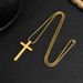 Men's Jewelry Simple Personality Smooth Stainless Steel Cross Accessories Hip Hop Men's Necklace Fashion_ipsvogv.com