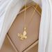 Shell 【 】 Thread Empty Butterfly Light Luxury Charm Gorgeous Full Diamond Necklace Women's Versatile Clavicle Chain 【 】_ipsvogv.com