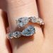 Cao Shi's Hot selling Fashion Droplet Open Elegant Snake shaped Geometric Women's Ring_ipsvogv.com