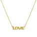 Trendy Ins Style Gold Brass Smooth Bubble Like LOVE MAMA XOXO Pendant Necklace Fashionable_ipsvogv.com