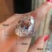 Cao Shi's New Super Large Oval Zircon Women's Simple And Exquisite Butterfly Ring Hand Jewelry_ipsvogv.com