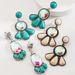 Fashionable Bohemian Turquoise With Trendy And Versatile Socialite Earrings_ipsvogv.com