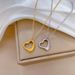【 Full Body Titanium Steel 】 Plain Ring Love Furnace Genuine Gold Cold Necklace For Women's Ins Mesh Red Collarbone_ipsvogv.com