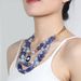 Jewelry fashionable blue devil's eye multi-layer collarbone chain necklace for women NK22950_ipsvogv.com
