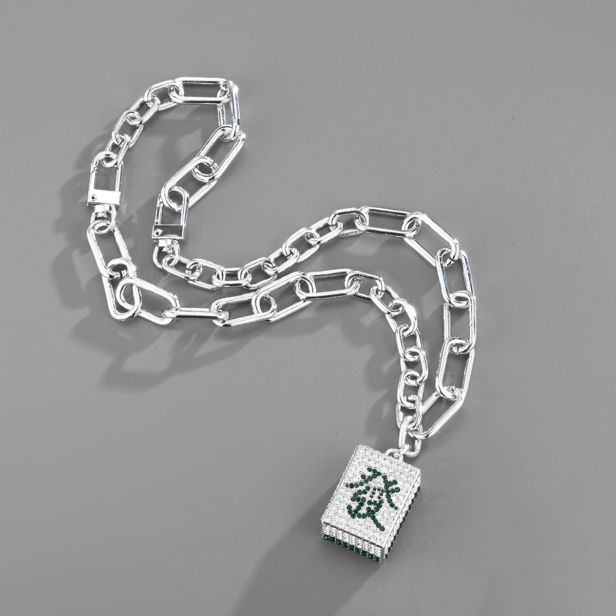 Rich full diamond pendant Pendant net red trend master hip hop accessory necklace sweater chain_ipsvogv.com