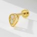 Women's Jewelry 925 Sterling Silver Geometric Diamond Opal Flat Head Thread Body Piercing Earrings Fashion Jewelry_ipsvogv.com