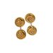 Hot Sale INS Gold Plated Titanium Steel Button Tai Chi Earrings, Collar And Necklace_ipsvogv.com
