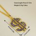Hip Hop Fashion Dollar Sign Necklace With Zirconia Pendant, Christmas Party And Gift_ipsvogv.com