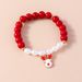 Beaded Santa Claus Christmas Tree Reindeer Fun Bracelet Jewelry Accessories_ipsvogv.com